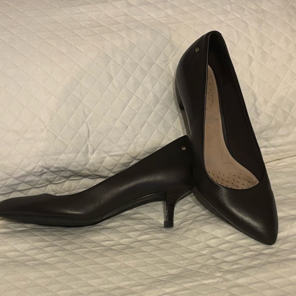 Rockport Dark Brown Pumps Medium High Heels with adiPRENE by Adidas for Comfort - Picture 9 of 16